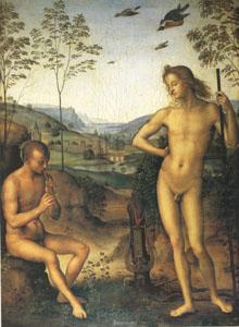 Apollo and Marsyas (mk05), Pietro vannucci called IL perugino